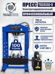 Пресс гидравлический 100 тонн с электроприводом, TS0502-3